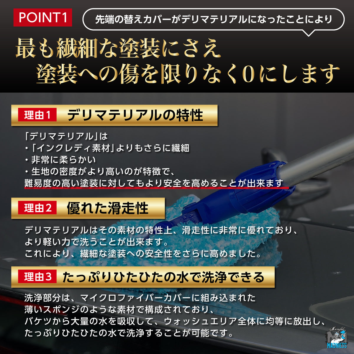 デリポール 交換用プレート(カバー付)｜マイクロファイバーマッドネス